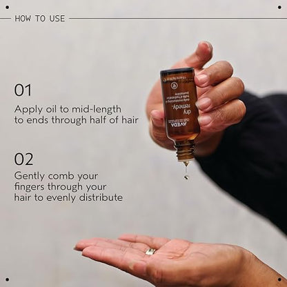 AVEDA Dry Remedy Daily Moisturizing Oil | Instantly Moisturizes Dry, Brittle Hair | 90% Naturally Derived* | Organic Buriti Oil | Silicone Free, 1 Fl Oz