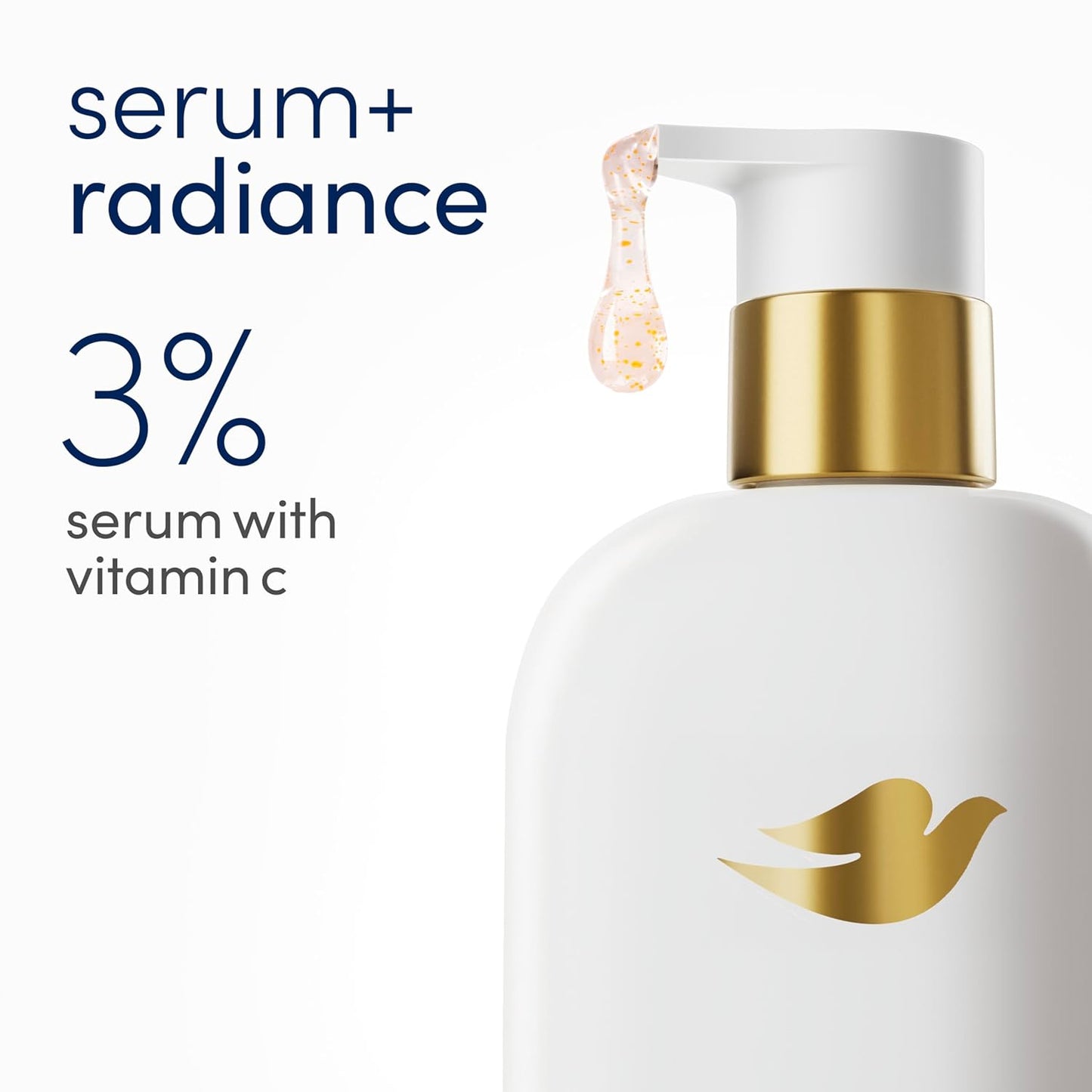 Dove Exfoliating Body Wash Glow Recharge Energizes & illuminates skin 3% brightening serum with vitamin C 18.5 oz