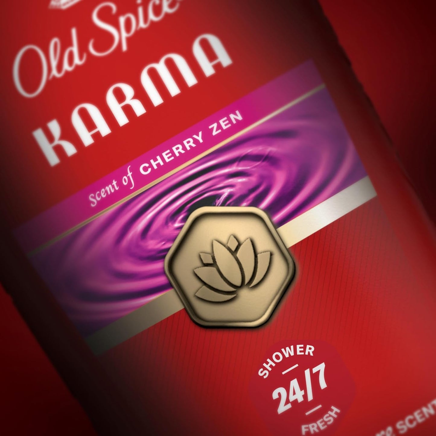 Old Spice Body Wash for Men, 24/7 Shower Fresh & Clean w/Daily Use, Lasting Signature Scent, Refreshing Lather, Moisturizing Formula, Karma with Cherry Spice, Black Pepper, & Sandalwood Scent, 24 oz