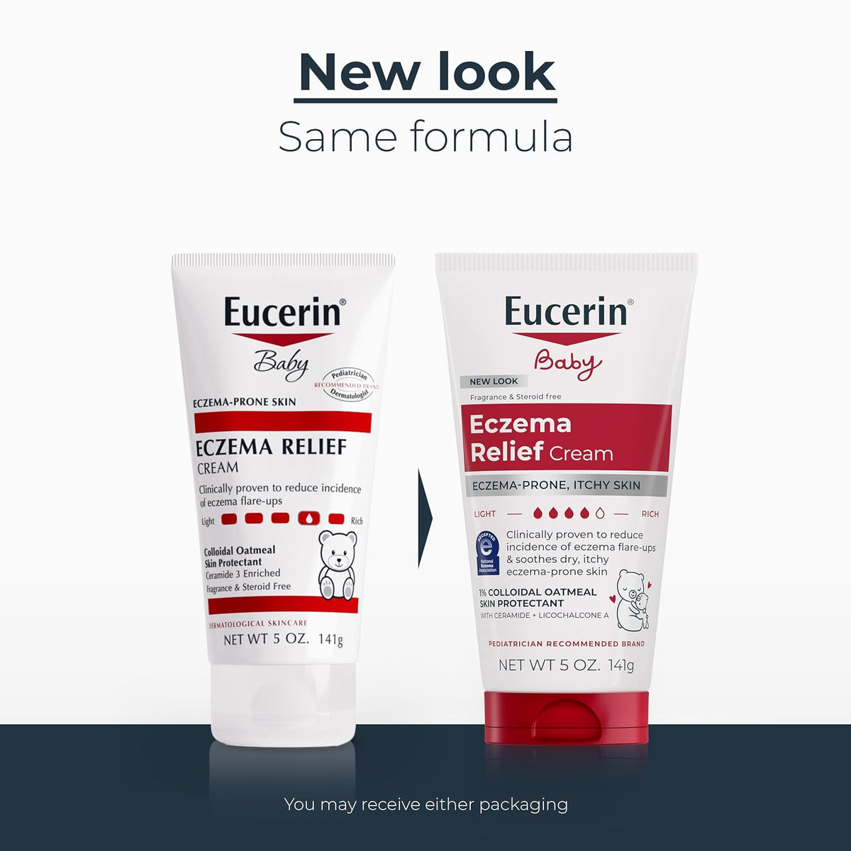 Eucerin Baby Eczema Relief Cream with Colloidal Oatmeal, 5 Ounce (Pack of 12)