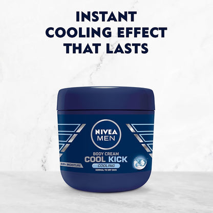 Nivea Men Cool Kick Body Cream - 13.5 Fl Oz / 400 mL