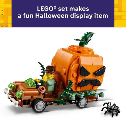 LEGO Jack-O'-Lantern Pickup Truck 40822 | Building Toys for Boys & Girls, Ages 8+, Halloween Decor & Craft, 177 pieces, Gift for Kids