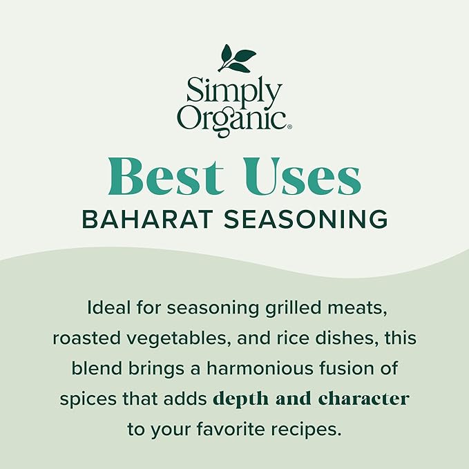 Simply Organic Organic Baharat Seasoning, 2.5 OZ