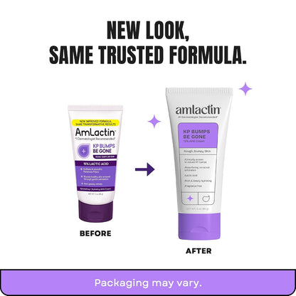 AmLactin KP Bumps Be Gone Body Cream, 15% Lactic Acid, 3 Ounce (Pack of 12)