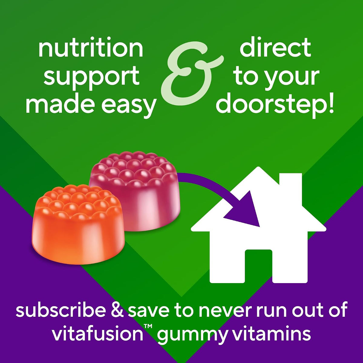 Vitafusion Vitamin D3 Gummies,Bone and Immune Support,Peach,BlackBerry,Strawberry Flavored,50 mcg D3 Gummy Vitamin Supplement,75 Day Supply,150 Count (Pack of 2)