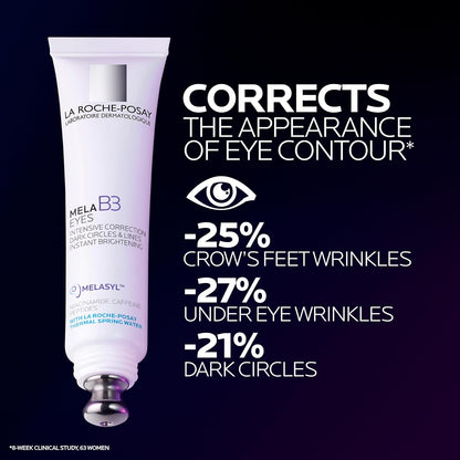 La Roche-Posay Mela B3 Eyes, Eye Cream Treatment for Dark Circles, 0.5oz