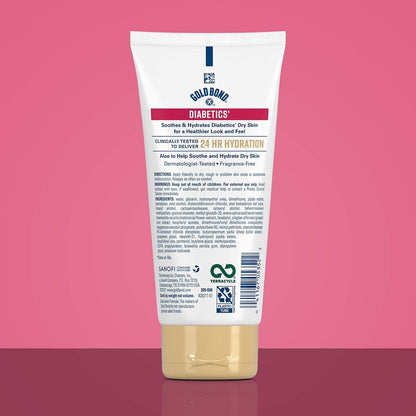 Gold Bond Diabetic Body Lotion, Dry Skin Relief with Vitamin E & Aloe to Soothe & Moisturize Flaky, Rough Skin, 4.5 oz