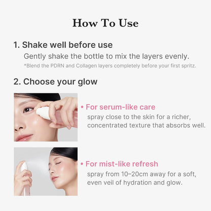medicube Jelly Mist Serum Duo - PDRN Collagen & Kojic Acid Jelly Mist