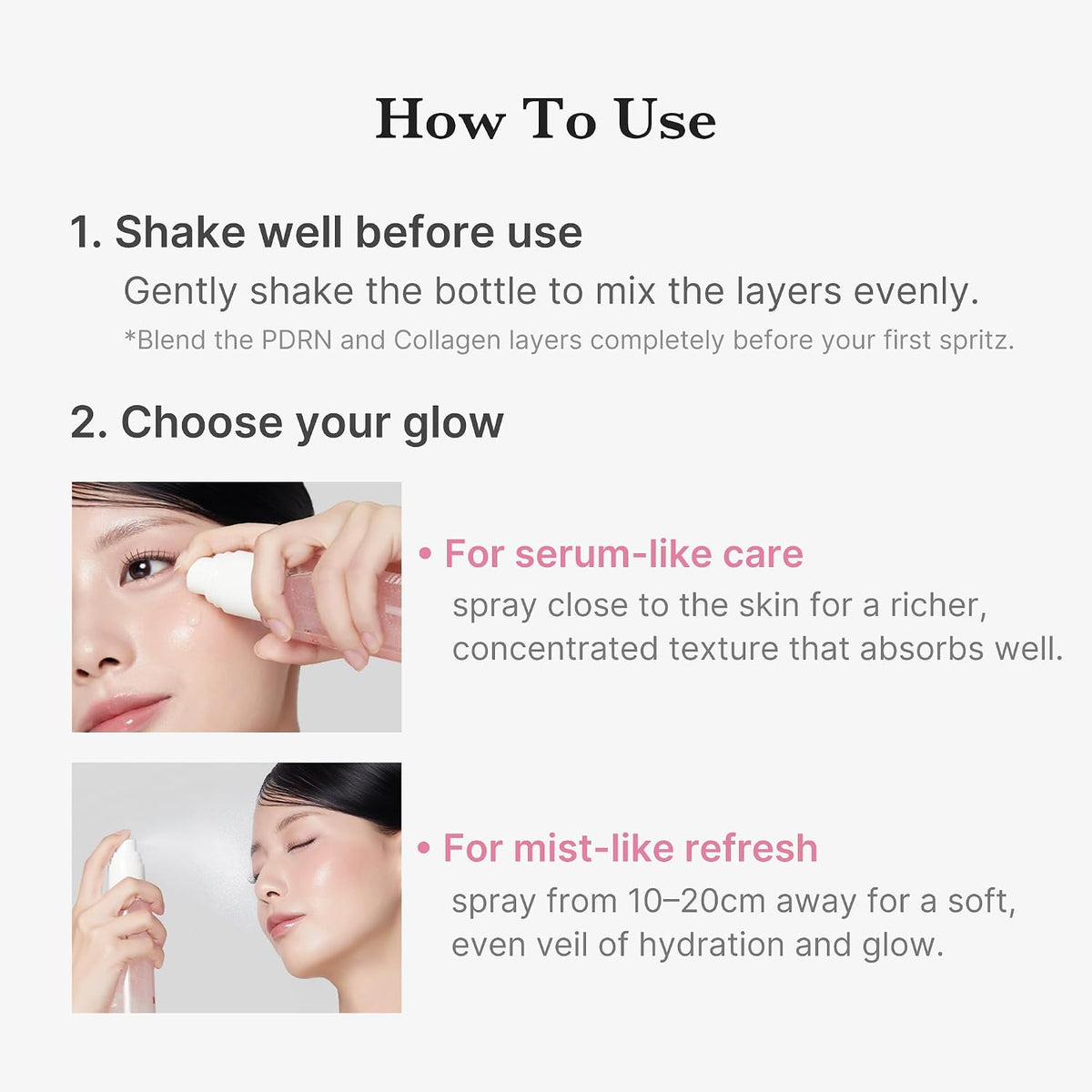 medicube Jelly Mist Serum with PDRN Collagen, Glow Facial Mist, 3.38 fl.oz