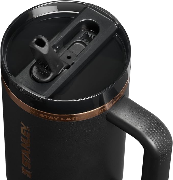 STANLEY Quencher ProTour Flipstraw Tumbler, 40 oz, Messi Goat Black