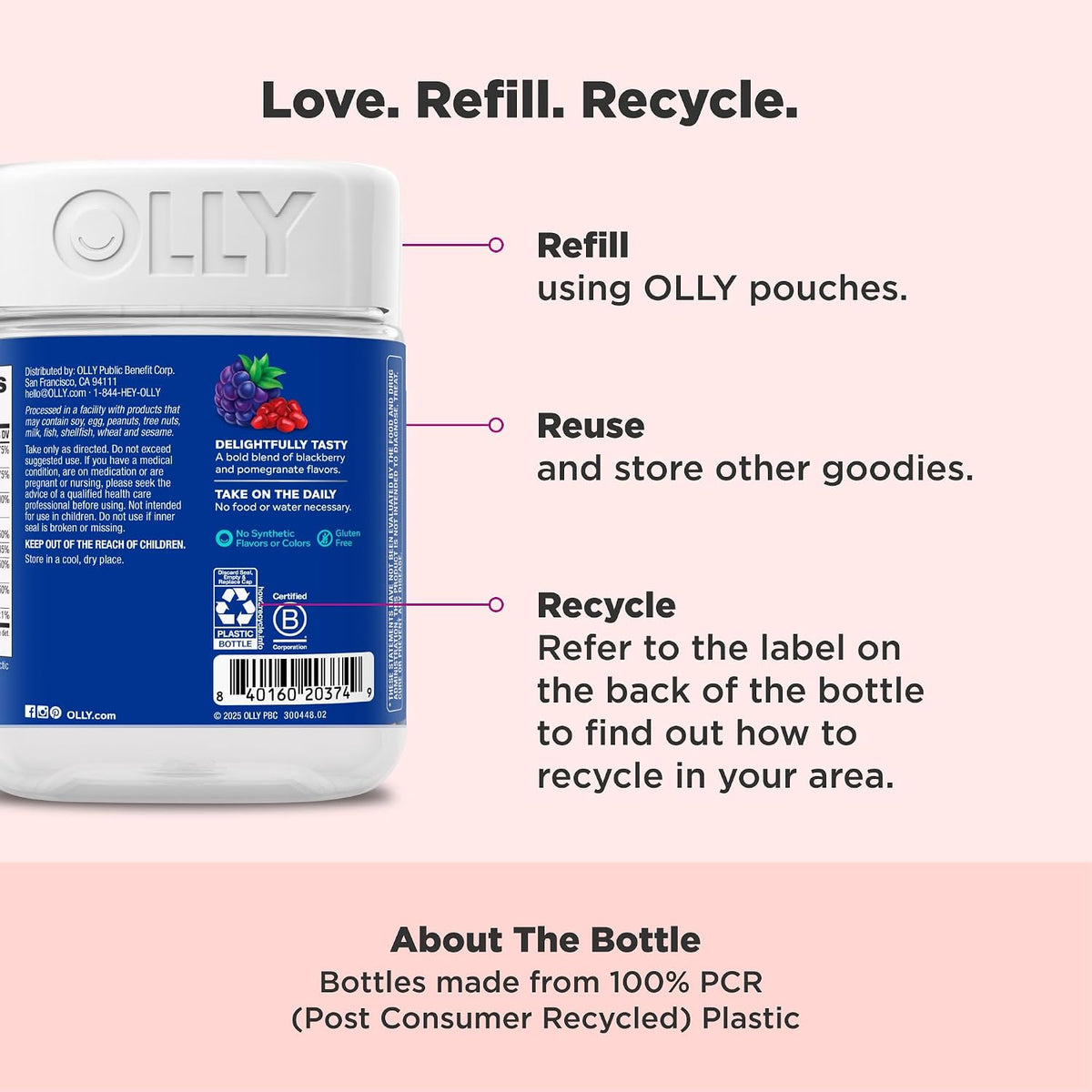 OLLY Men's Multivitamin Gummy, Supports Overall Wellness,* - 130 Count