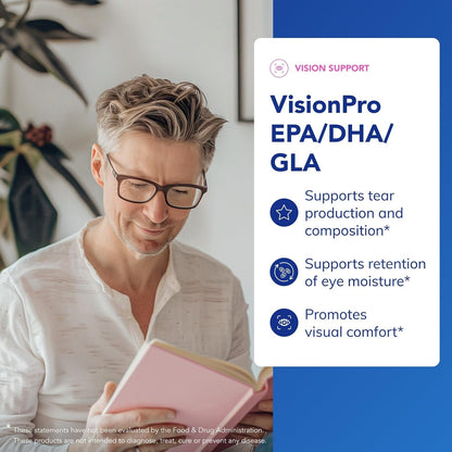 Pure Encapsulations VisionPro EPA/DHA/GLA, 180 Softgel Capsules