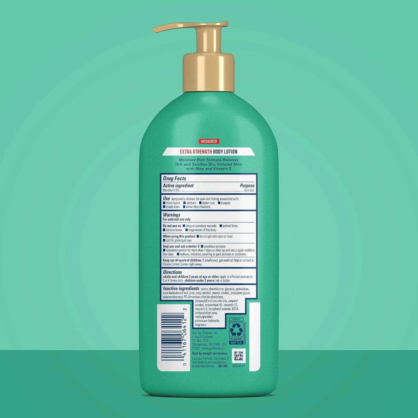Gold Bond Medicated Extra Strength Body Lotion, 14 oz Lotion | Hydrating lotion - moisturizes, relieves & soothes, itch relief lotion, medicated body lotion, Menthol 0.5%