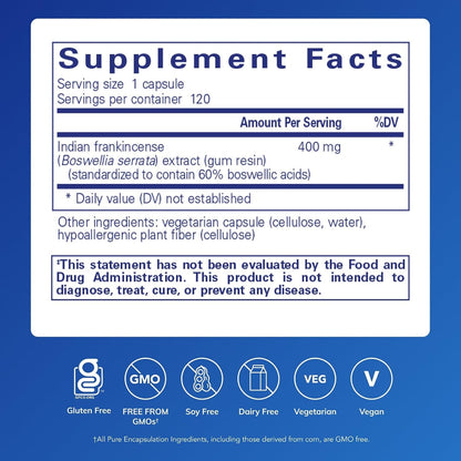 Pure Encapsulations Boswellia, 120 Capsules