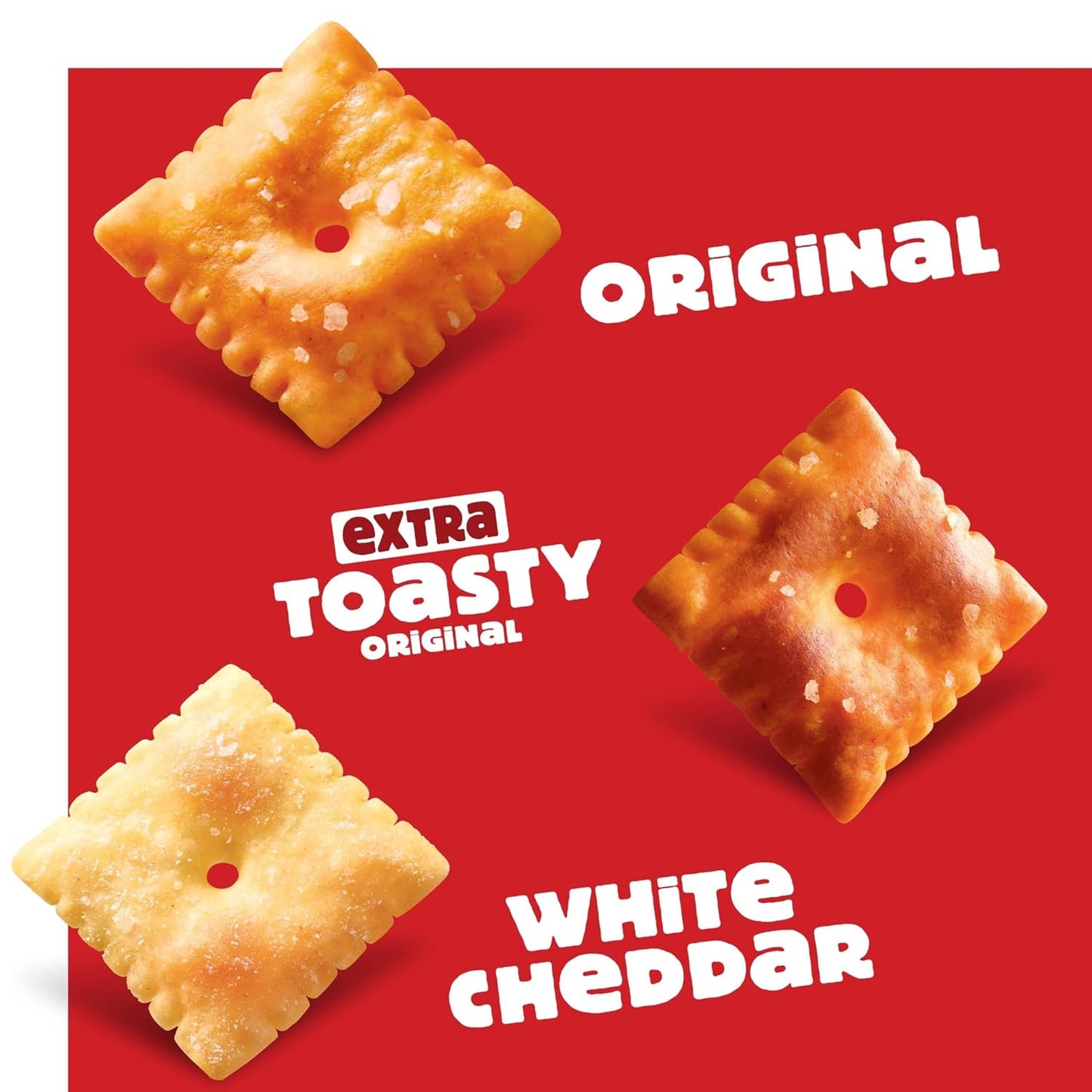 Cheez-It Cheese Crackers, Baked Snack Crackers, Lunch Snacks, Family Size, Variety Pack,(Pack of 6)