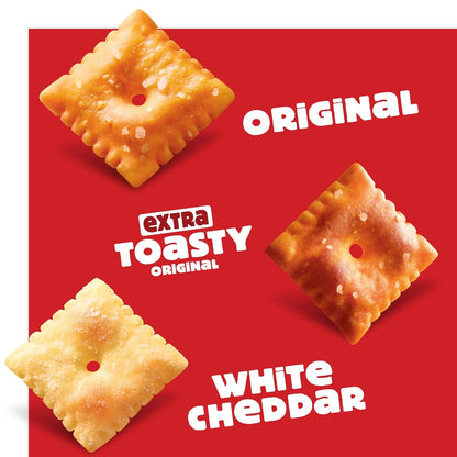 Cheez-It Cheese Crackers, Baked Snack Crackers, Lunch Snacks, Family Size, Variety Pack,(Pack of 6)