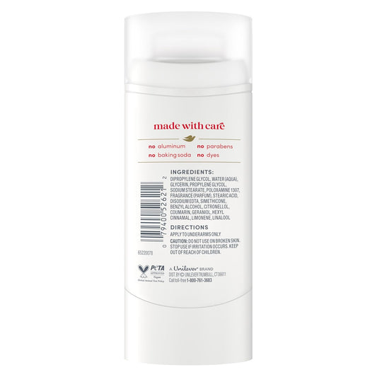 Dove Deodorant Stick Berry Spritz for 72 Hour Odor Protection Aluminum Free 2.4 oz