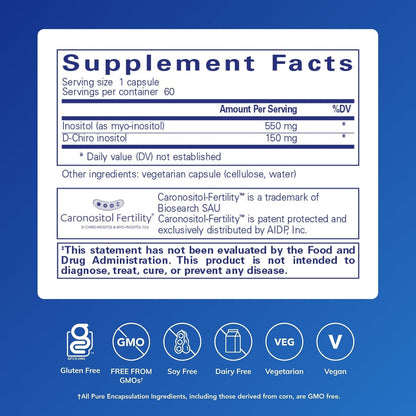 Pure Encapsulations Inositol Complex, 60 Capsules