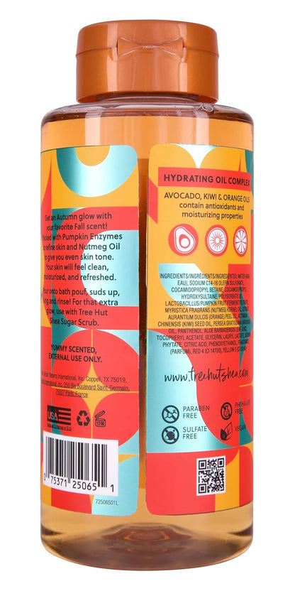 Tree Hut Pumpkin Spice Latte | Cleanse & Soothe Skin Without Stripping Moisture | Made with our Hydrating Oil Complex | Limited Edition Fall | 18 fl oz.