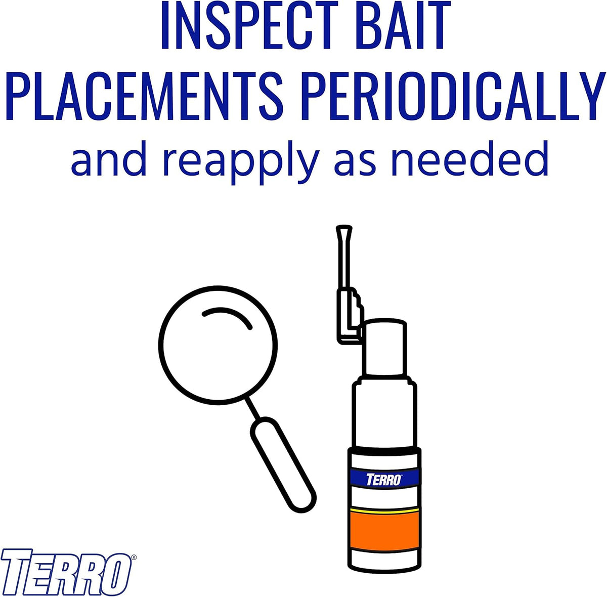 TERRO Roach Bait Powder with Precision Applicator, 0.53 oz Tube