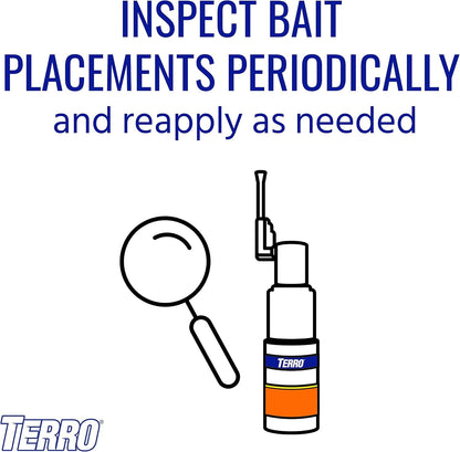 TERRO Roach Bait Powder with Precision Applicator, 0.53 oz Tube