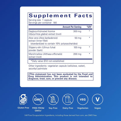 Pure Encapsulations DGL Plus, 180 Capsules