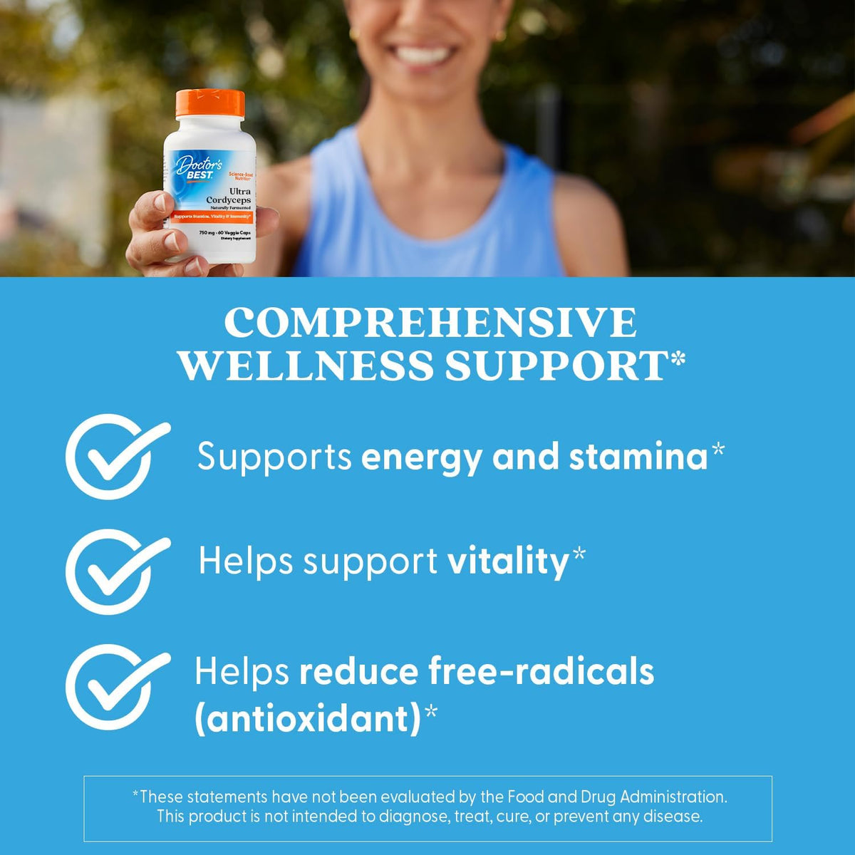 Doctor's Best Ultra Cordyceps Supplement, 60 Veg Caps