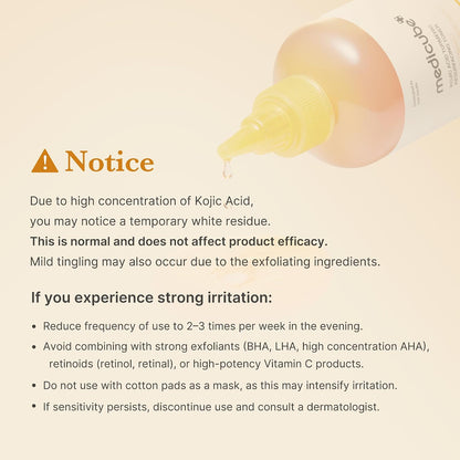 medicube Kojic Acid Turmeric Smoothing Toner for Face & Body | Lightweight Toner for Balancing Uneven Skin Tone & Texture | Niacinamide, Glycolic Acid for Clear Glass Skin | 8.45 fl.oz (Pack of 2)