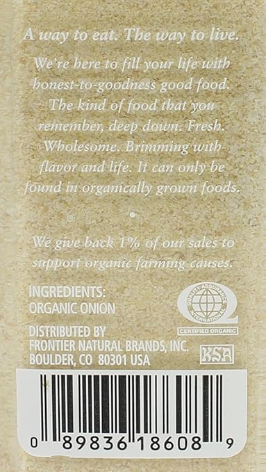 Simply Organic White Onion Powder, 3-Ounce Jar, Organic US Grown Onions, Real Onion Taste Without The Tears, Kosher, Non GMO (Pack of 2)