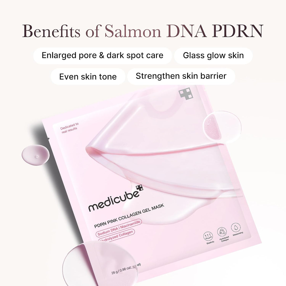 medicube Ultimate Glass Glow Eye & Mask Night Duo: PDRN Caffeine Collagen Eye Patch & Salmon DNA Jelly Mask | Dark Circle Care, Firming & Overnight Radiance Set, Korean Skincare, Gifts for Women