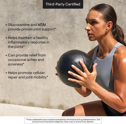 THORNE Joint Support Nutrients, Glucosamine, MSM & Curcumin, 240 Capsules