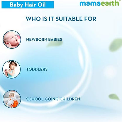 MAMAEARTH Baby Nourishing Hair Oil with Almond & Avocado oil 200ml
