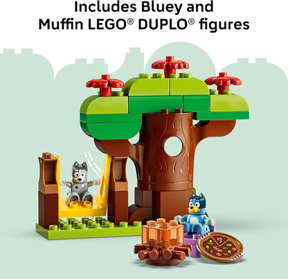 LEGO DUPLO Bluey Pizza Girls with Muffin and Bluey - Learning and Building Toy for Toddlers, Ages 2+ - Bluey Playset with 2 Toy Figures for Boys & Girls - Gift Idea for Birthdays - 10469