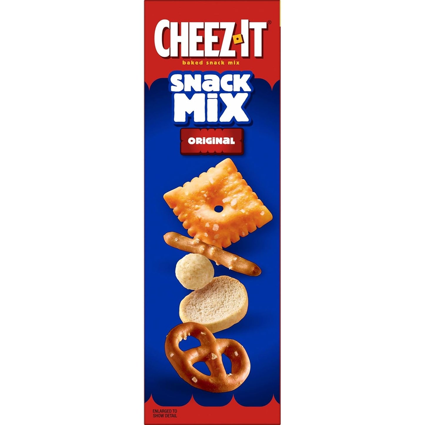 Cheez-It Snack Mix, Lunch Snacks, Family Size, Original, 17.8oz Box (1 Box) (Pack of 2)