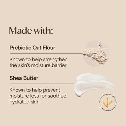 Aveeno Daily Moisturizing Cream Face,Hand,Body Moisturizer w/Prebiotic Oat&Shea Butter,for Normal to Dry or Sensitive Skin,Hydrates for 48 Hours,Fragrance-Free&Non-Comedogenic, 7.5 Ounce (Pack of 12)