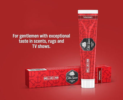 1 Original Old Spice Lather Shaving Cream Tube 70gms