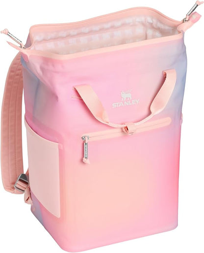 STANLEY Madeleine Soft Cooler Backpack, 14 qt, Sunset Spiral