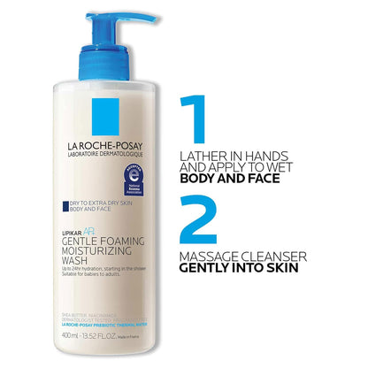 La Roche-Posay Lipikar AP+ Gentle Moisturizing Body Wash, with Shea Butter