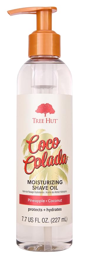Tree Hut Vitamin C Shea Sugar Body Scrub 18 oz & Bare Coco Colada Shave Oil 7.7 fl oz Skincare Bundle