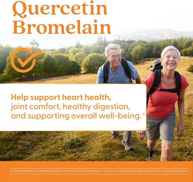 Doctor's Best Quercetin Bromelain Supplement, for Men & Women, 180 Veg Caps