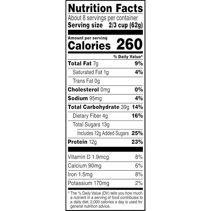 Quaker Protein Granola, Maple and Brown Sugar, 18oz