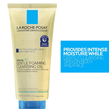 La Roche-Posay Lipikar AP+ Gentle Foaming Cleansing Oil, with Shea Butter