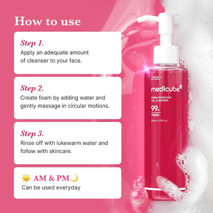 medicube PDRN Double Cleanse Duo - Capsule Foam & Jelly to Foam Cleanser
