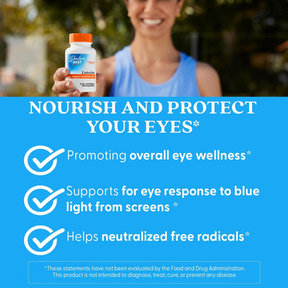Doctor's Best Lutein Supplement 20mg with Zeaxanthin 1mg, 60 Softgels