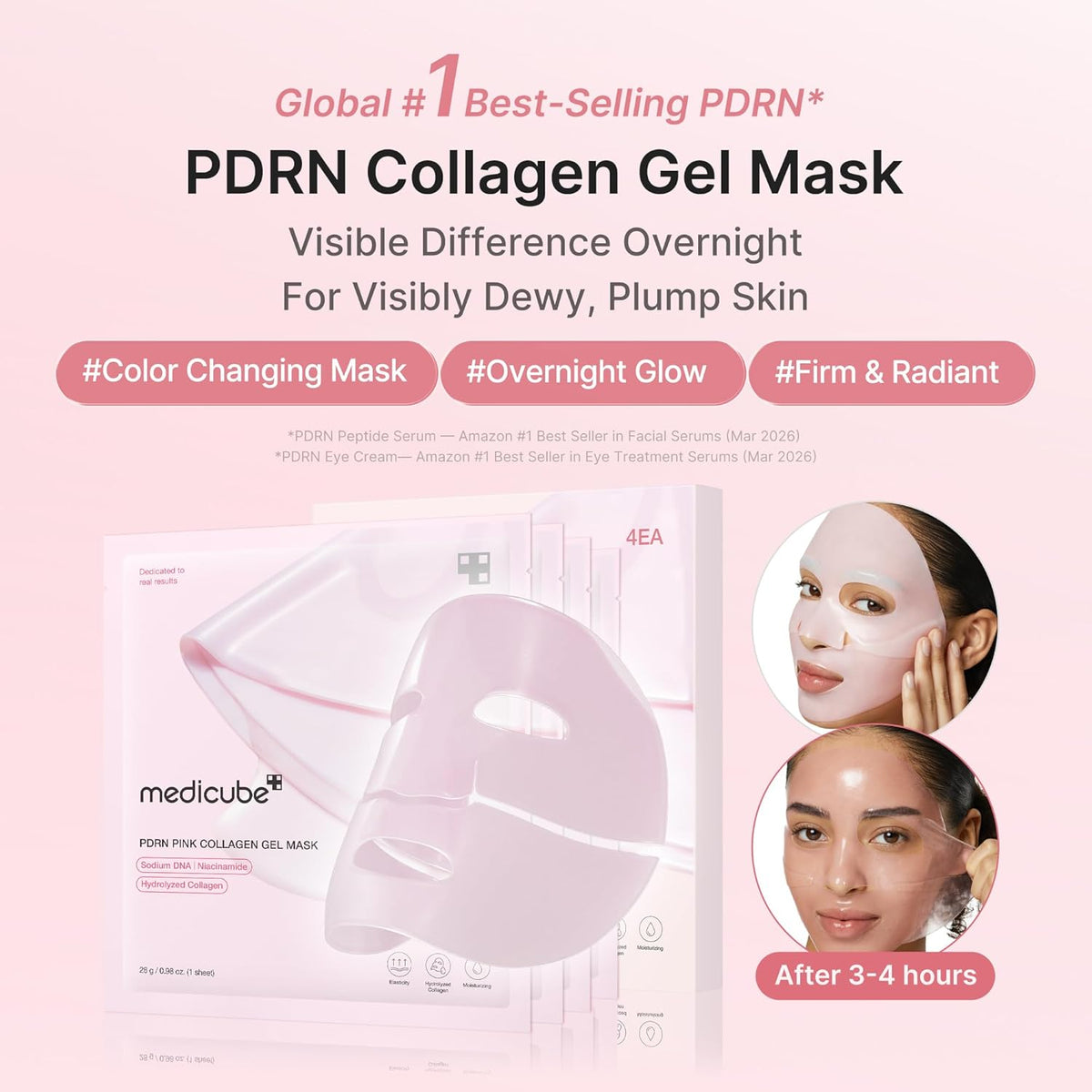 medicube PDRN & NAD EGF Gel Mask Duo - Hydration, Barrier & Firming Care