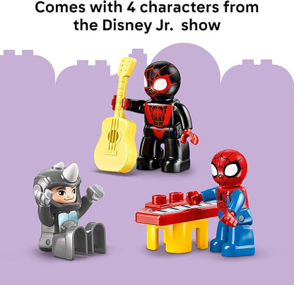 LEGO DUPLO Marvel Team Spidey Webquarters 10464 | Building Toys for Toddlers, Ages 2+, Sturdy Build for Pretend Play, Develops Fine Motor Skills, 65 pieces, Gift for Birthdays