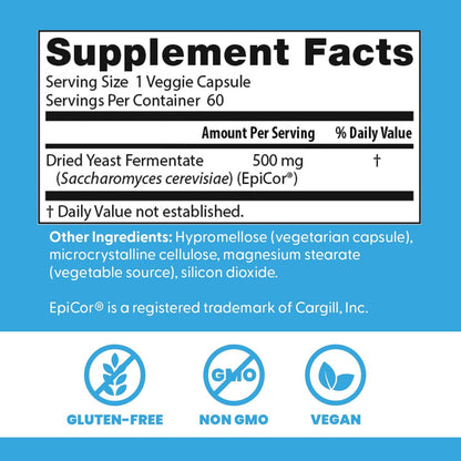 Doctors Best EpiCor Immune Support Postbiotic Supplement, 60 Veg Caps