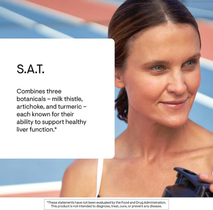 THORNE S.A.T., Milk Thistle, Curcumin Phytosome & Artichoke, 60 Capsules