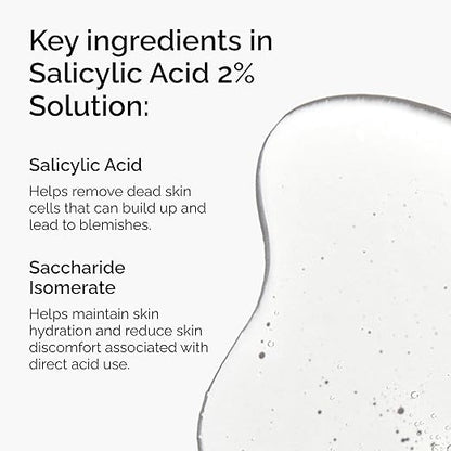 The Ordinary Salicylic Acid 2% Solution, Acne-Fighting Serum for Blemish-Prone Skin