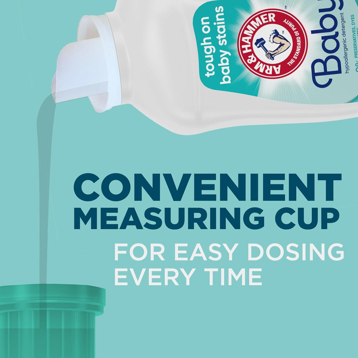 ARM & HAMMER Baby Hypoallergenic Laundry Detergent Liquid, 100.5 Fl Oz